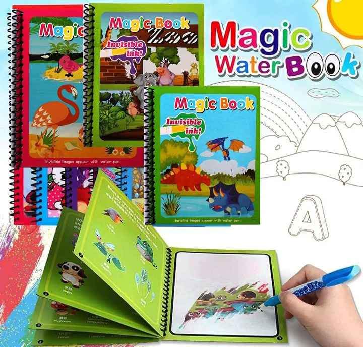 Water Magic: Painting, Drawing, and Coloring Board Book with Doodle & Magic  Water Pen – Echo Mart